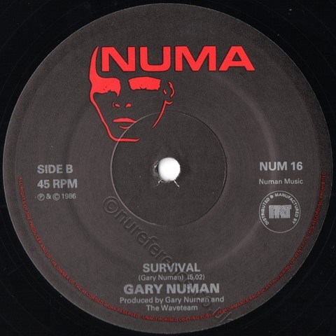 NUM 16 B Side Label