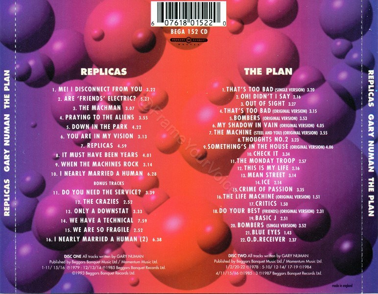 BEGA 152 CD Back.