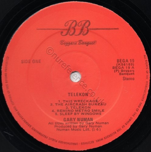BEGA 19 'A' Side Label Varient.