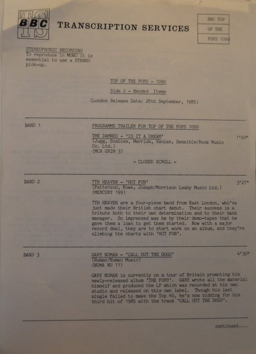 Timing Sheet 5