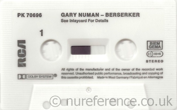 PK 70696 A Side Label.