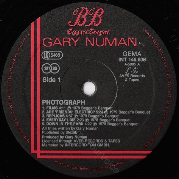INT 146.606 A Side Label.