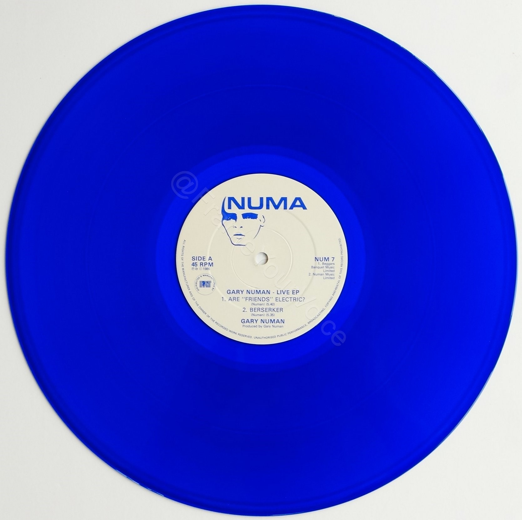 NUM 7 Blue Vinyl Side B