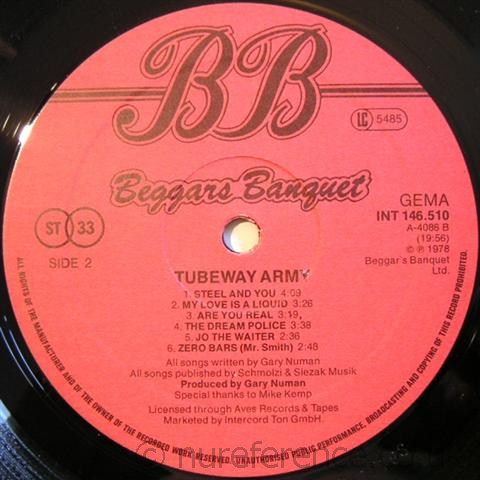 INT 146.510 'B' Side Label.