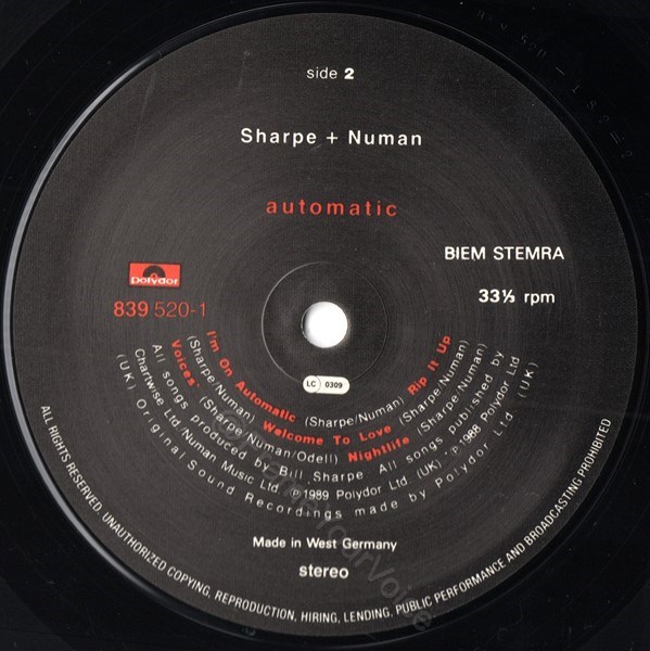 832 993-1 'C' Label.