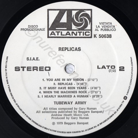 K 50368 Promo 'B' Label.