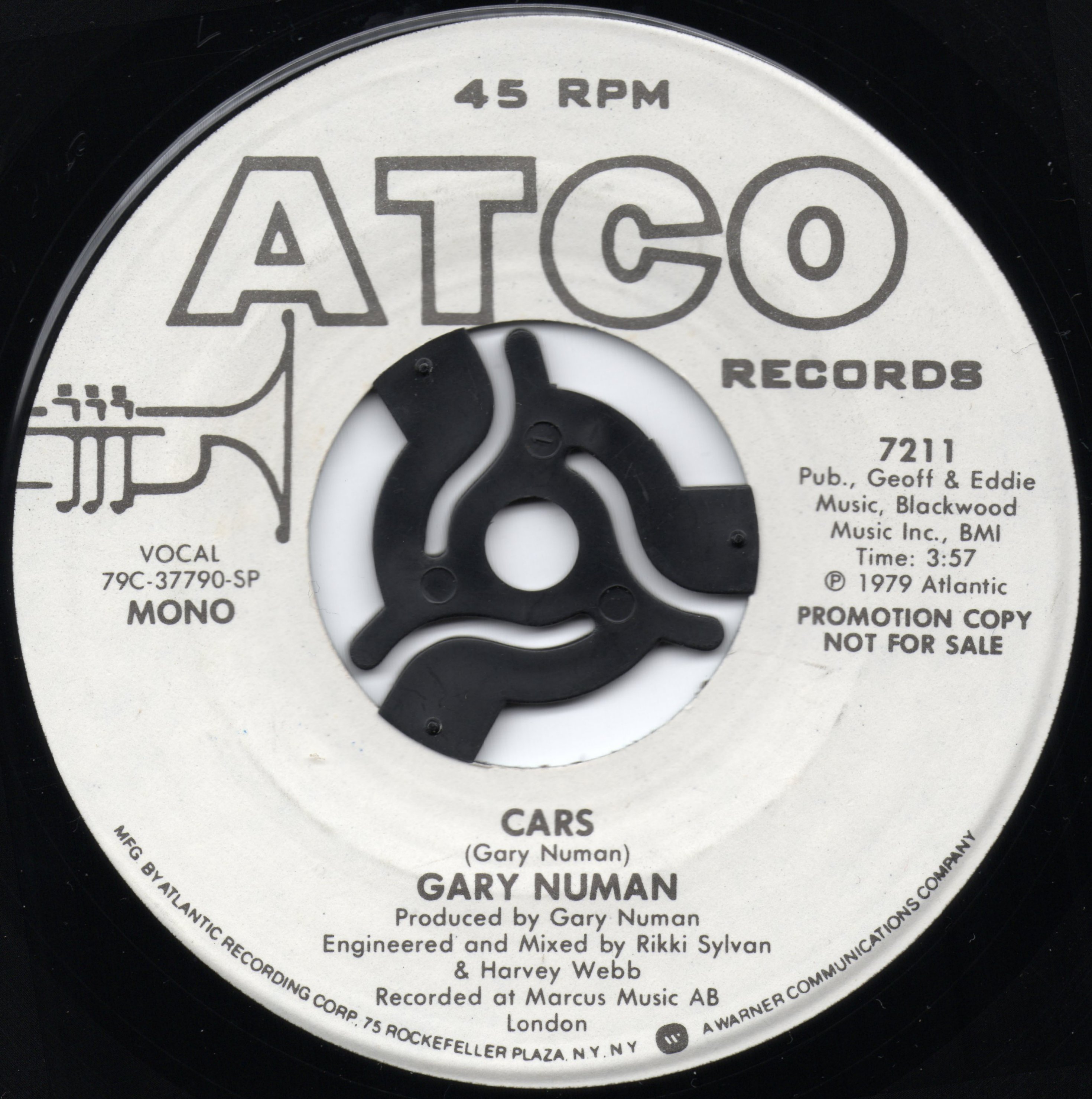 7211 SP Promo B side Label Mono.