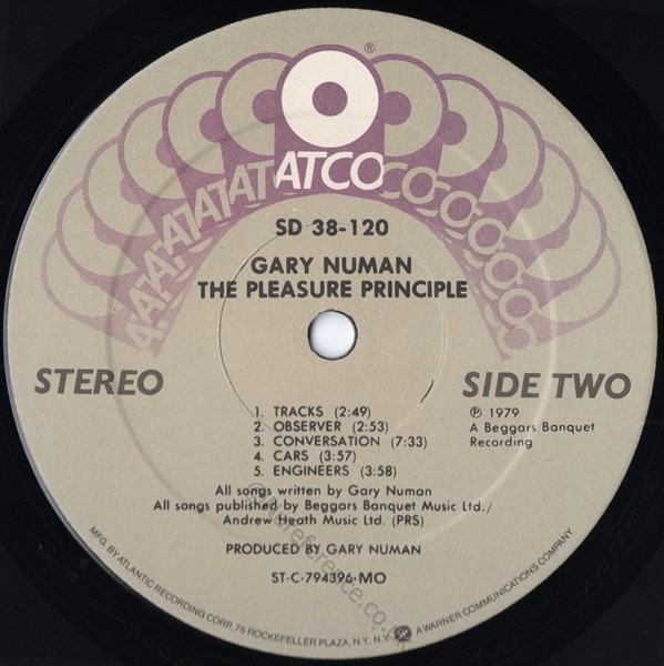 SD 38-120 'B' Side MO Label.