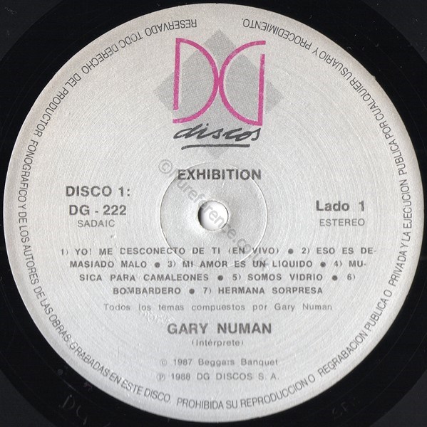 DG 222-3 'A' Label.