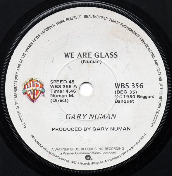 WBS 356 A side Label.