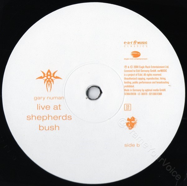 0213661EMX LP 'B' Label.