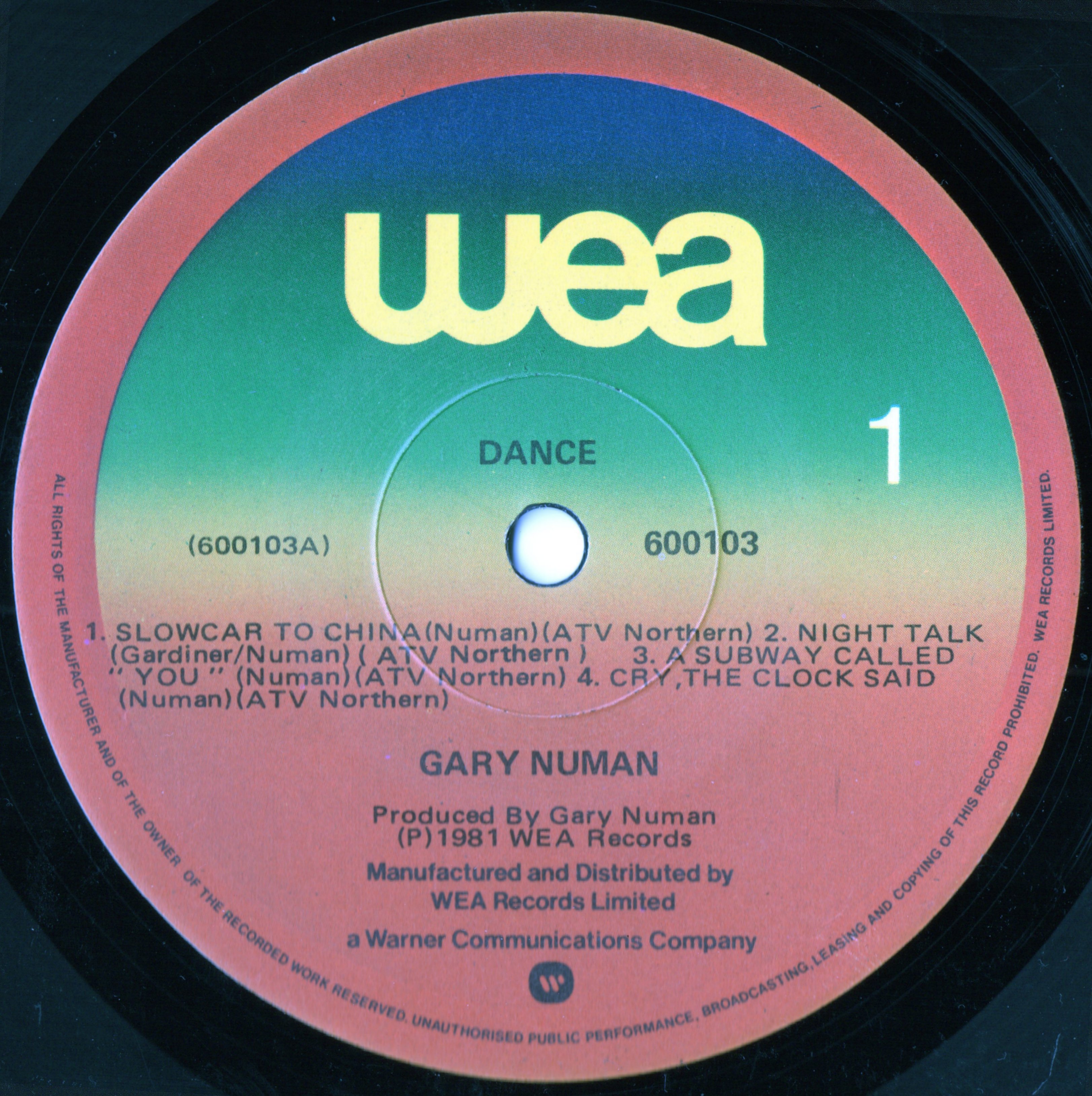 600103 NZ A Side Label.