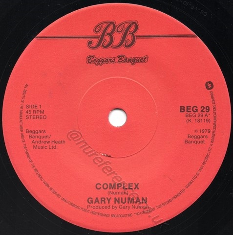 BEG 29 A side Label.