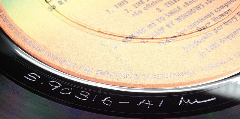 S 90.316 'A' Side Matrix.