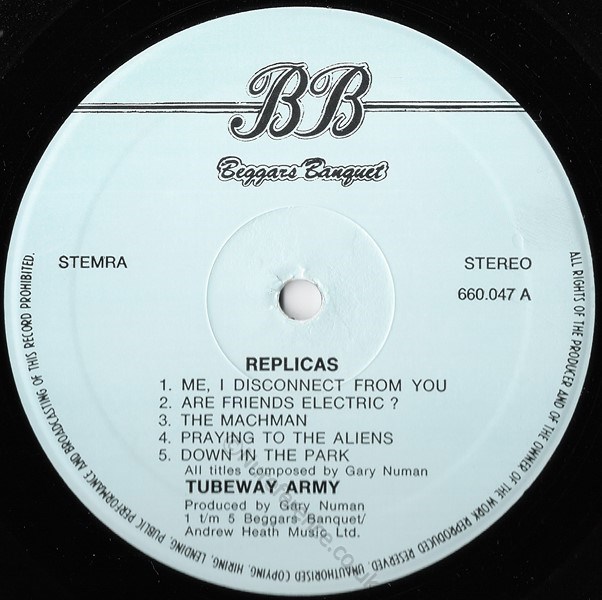 660.047 'A' Side Label.