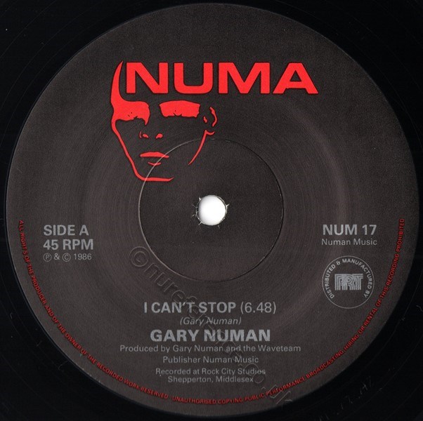 NUM 17 A Side Label