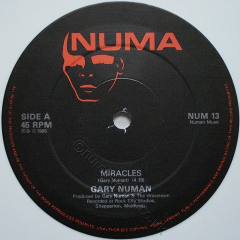 NUM 13 White Vinyl A Side Label