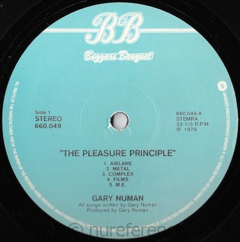 660.049 'A' Blue/White Font Side Label.