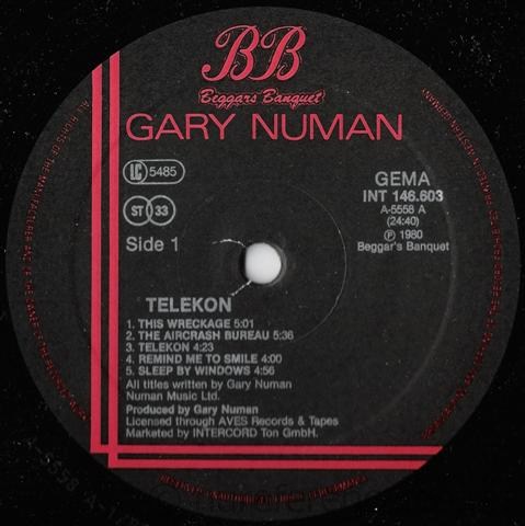 INT 146.603 A Side Label.