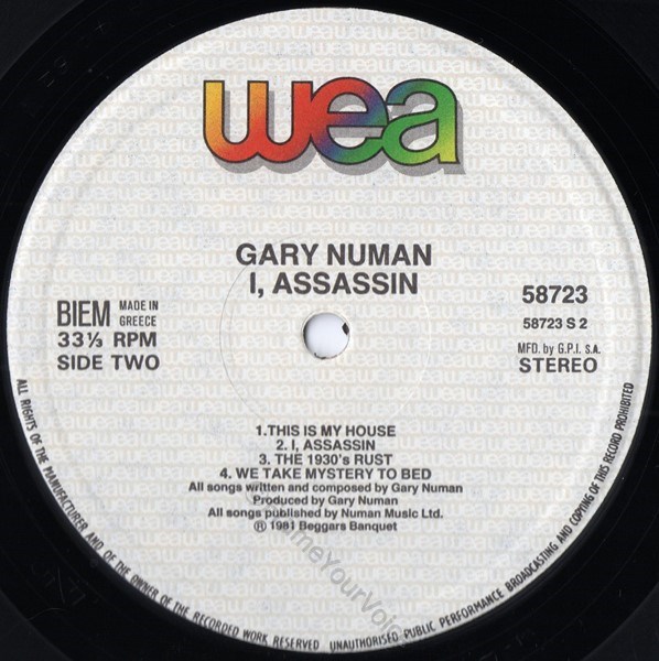 58723 B Side Label.