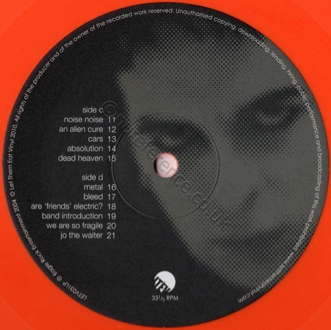 LETV031LP 'D' Label.