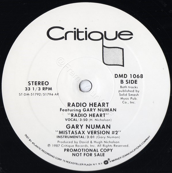 DMD 1068 AR Promo B Side Label.