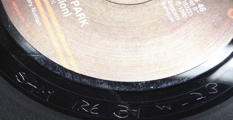SAM 126 (BEG 46 B Label) B side Matrix