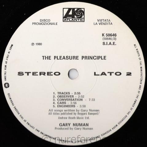 K 50646 Promo 'B' Side Label.