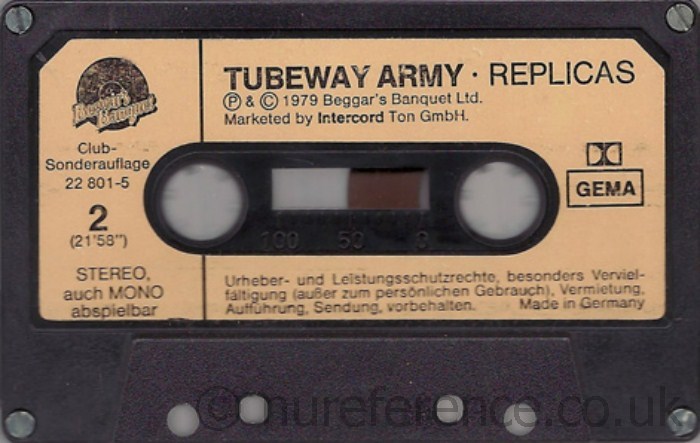 22 801-5 Club-Sonderauflage 'B' Side Label