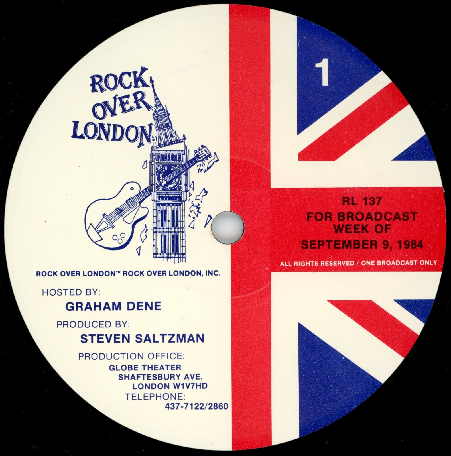 #137 9/9/84 'A' Label
