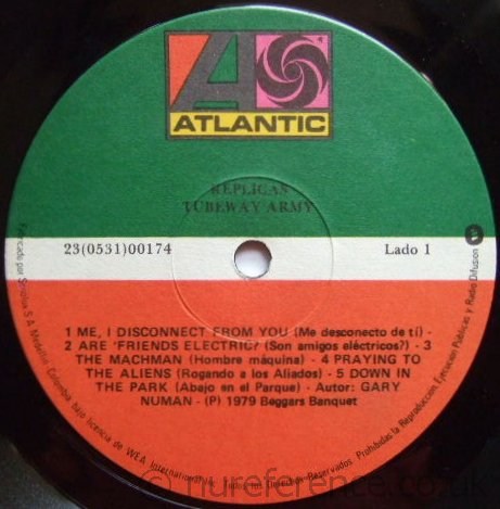 23(0531)00174 'A' Side Label