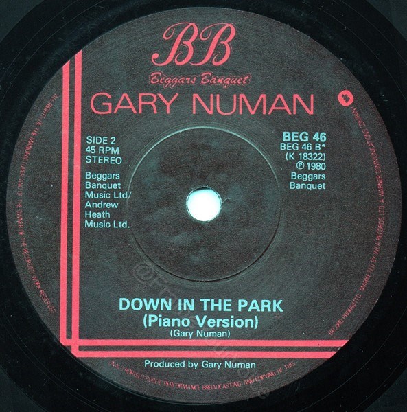 SAM 126 (BEG 46 B Label) B side Label