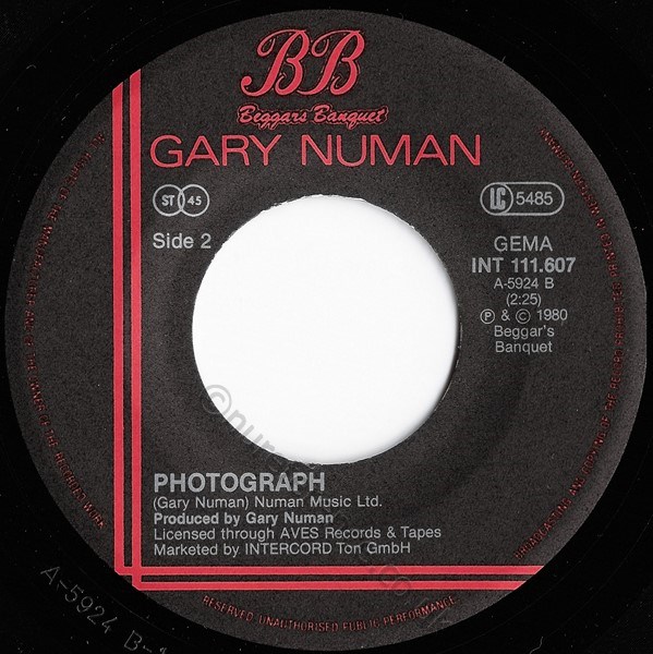 INT 111.607 B Side Label.