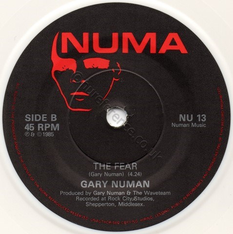 NU 13 White Vinyl B Side Label