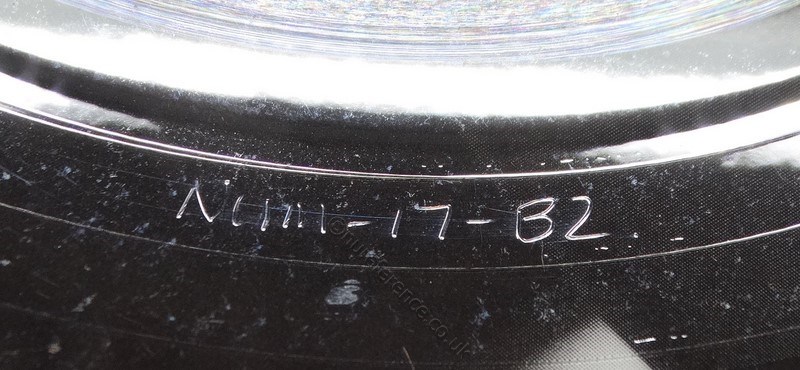 NUMP 17 B Side Matrix