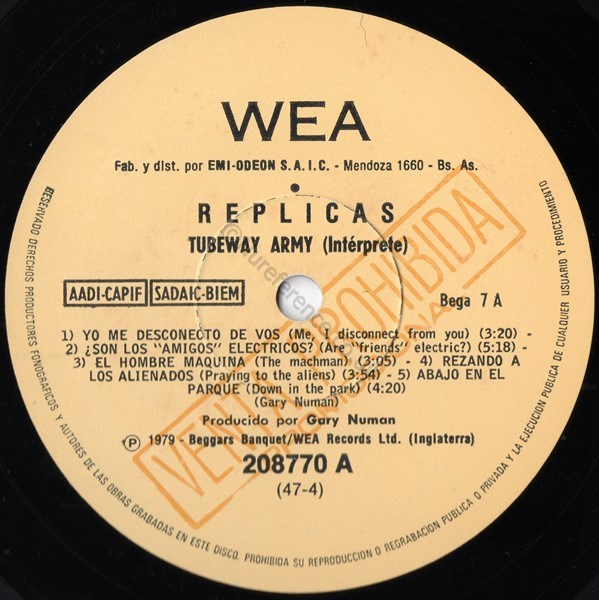 208770 Promo 'A' Label.