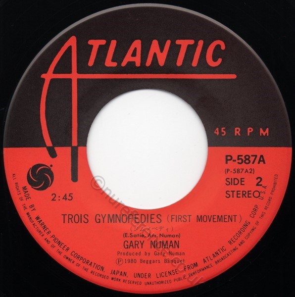 P-587A B side Label.