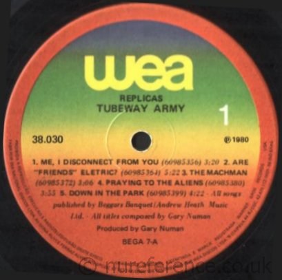 38.030 'A' Side Label