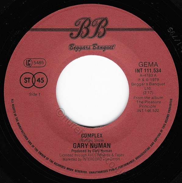 INT 111.534 A Side Label.