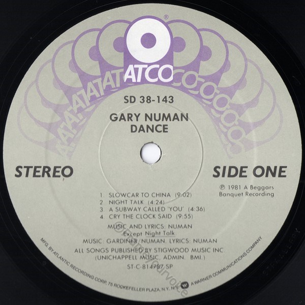 SD 38-143 A Side SP Label.