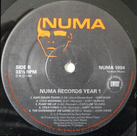 NUMA 1004 Varient 'B' Label.