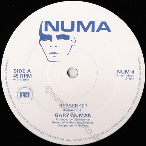NUM 4 A Side Label
