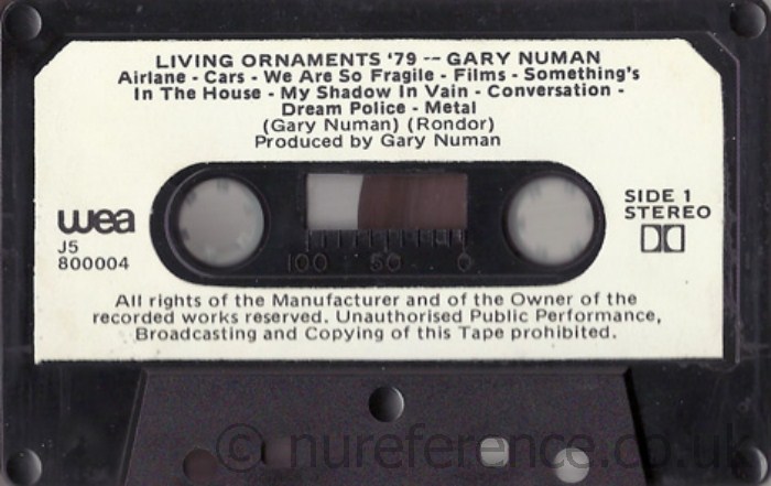 J5 800004 A Side Label.