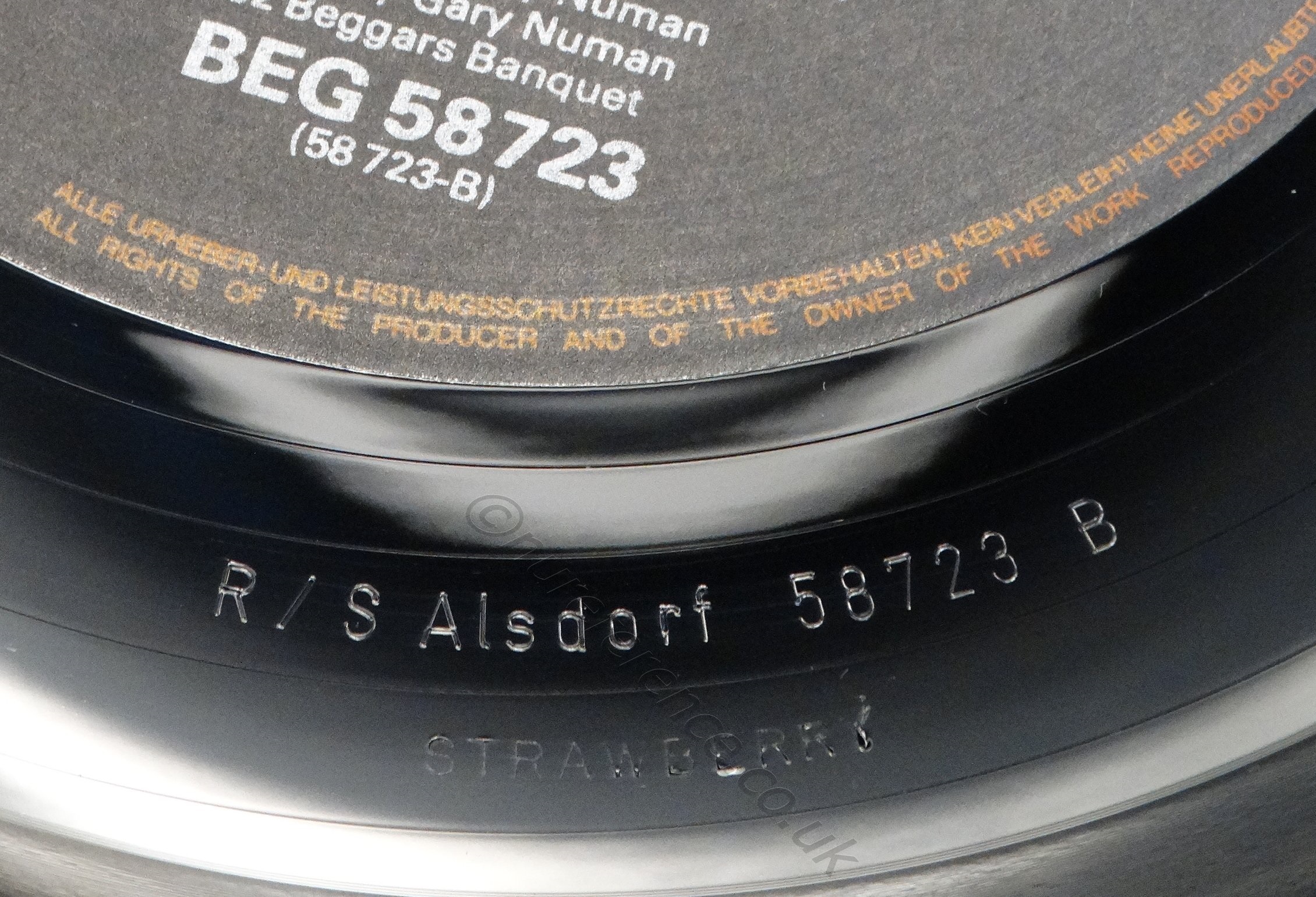 BEG 58723 B Side Matrix.