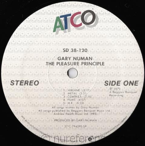 SD 38-120 Reissue 'A' Side SP Label