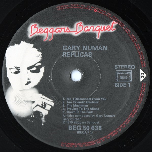 BEG 50 638 'A' Side Label.
