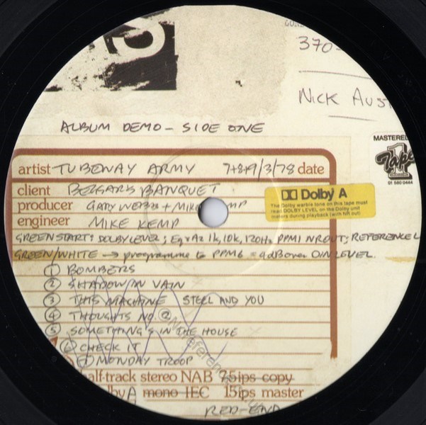 VIN180LP026/27 A Side Label.