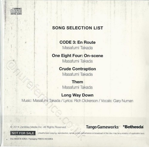 Promo CD Back.
