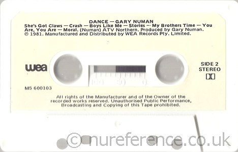 M5 600103 B Side Label.