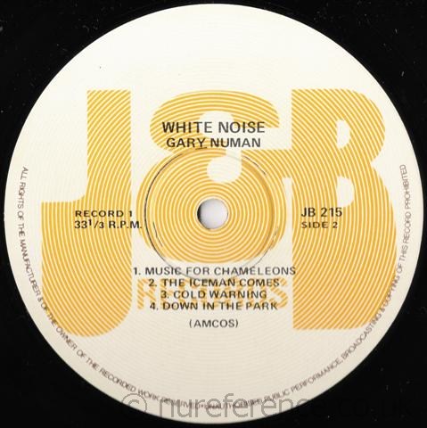 JB 215 B Side Label.